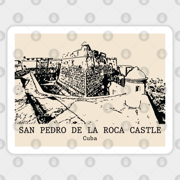 San Pedro de la Roca Castle - Cuba Magnet by Lakeric